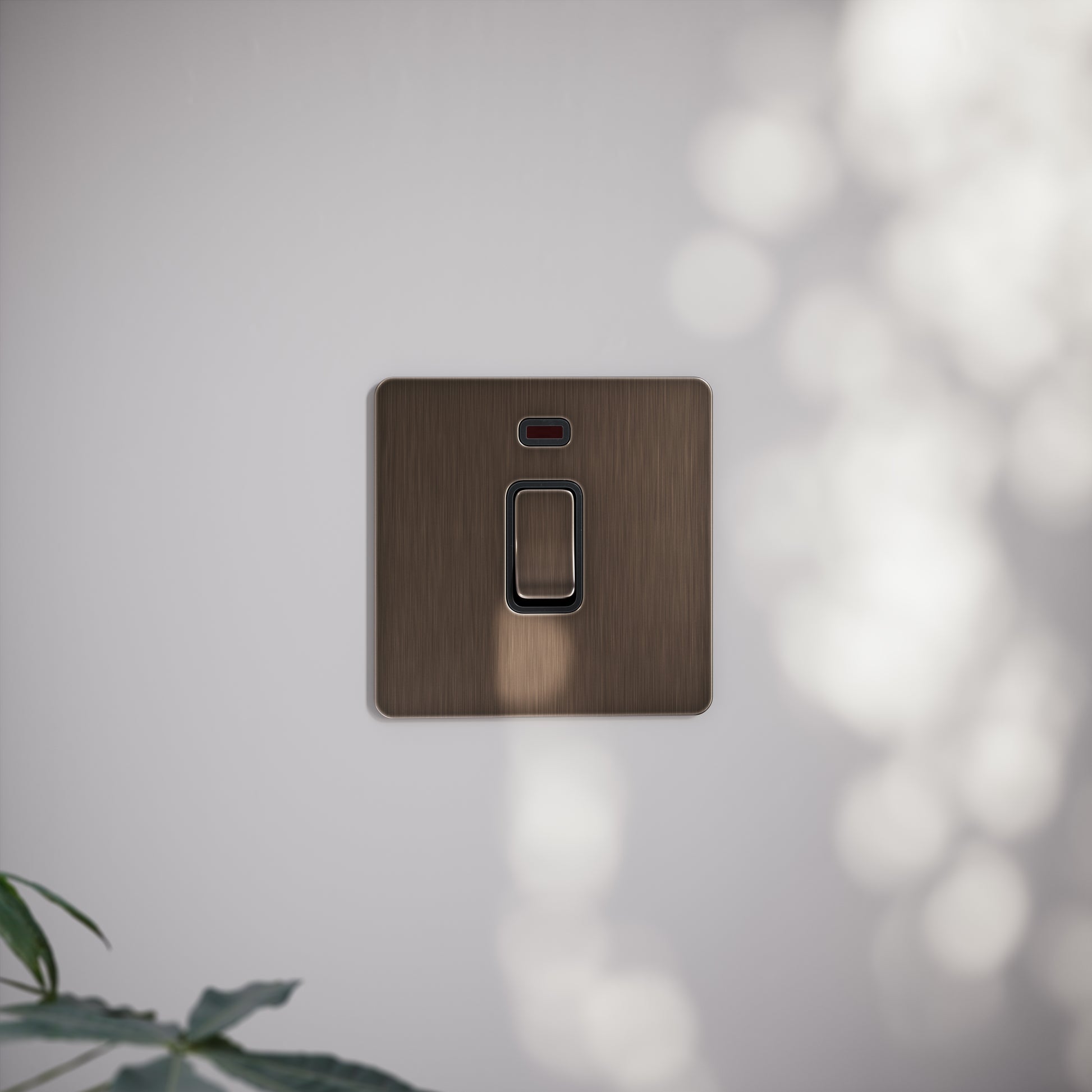 SlimTech Collection Brushed Bronze 20A Isolator Switch