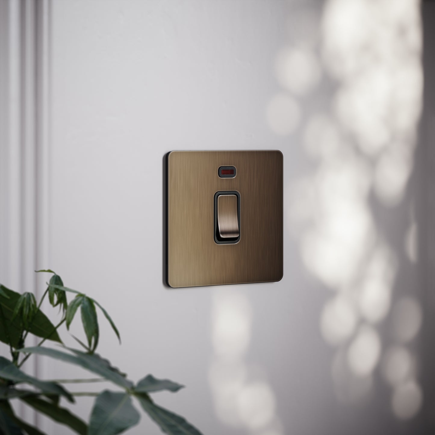 SlimTech Collection Brushed Bronze 20A Isolator Switch