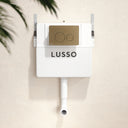 Senza Concealed Dual Flush Cistern with Round Flush Plate