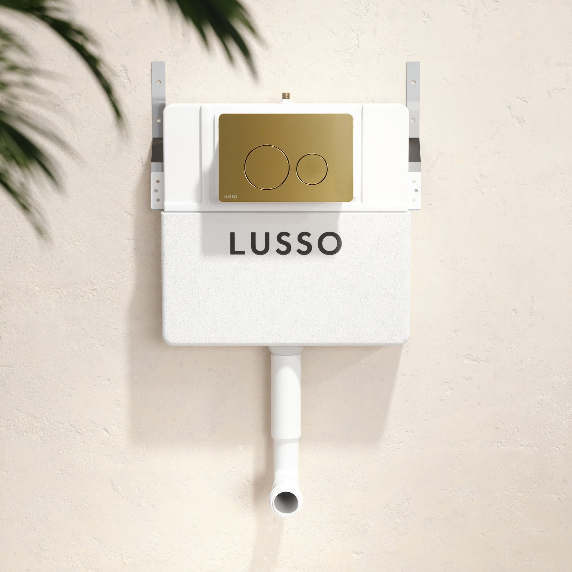 Senza Concealed Dual Flush Cistern with Round Flush Plate