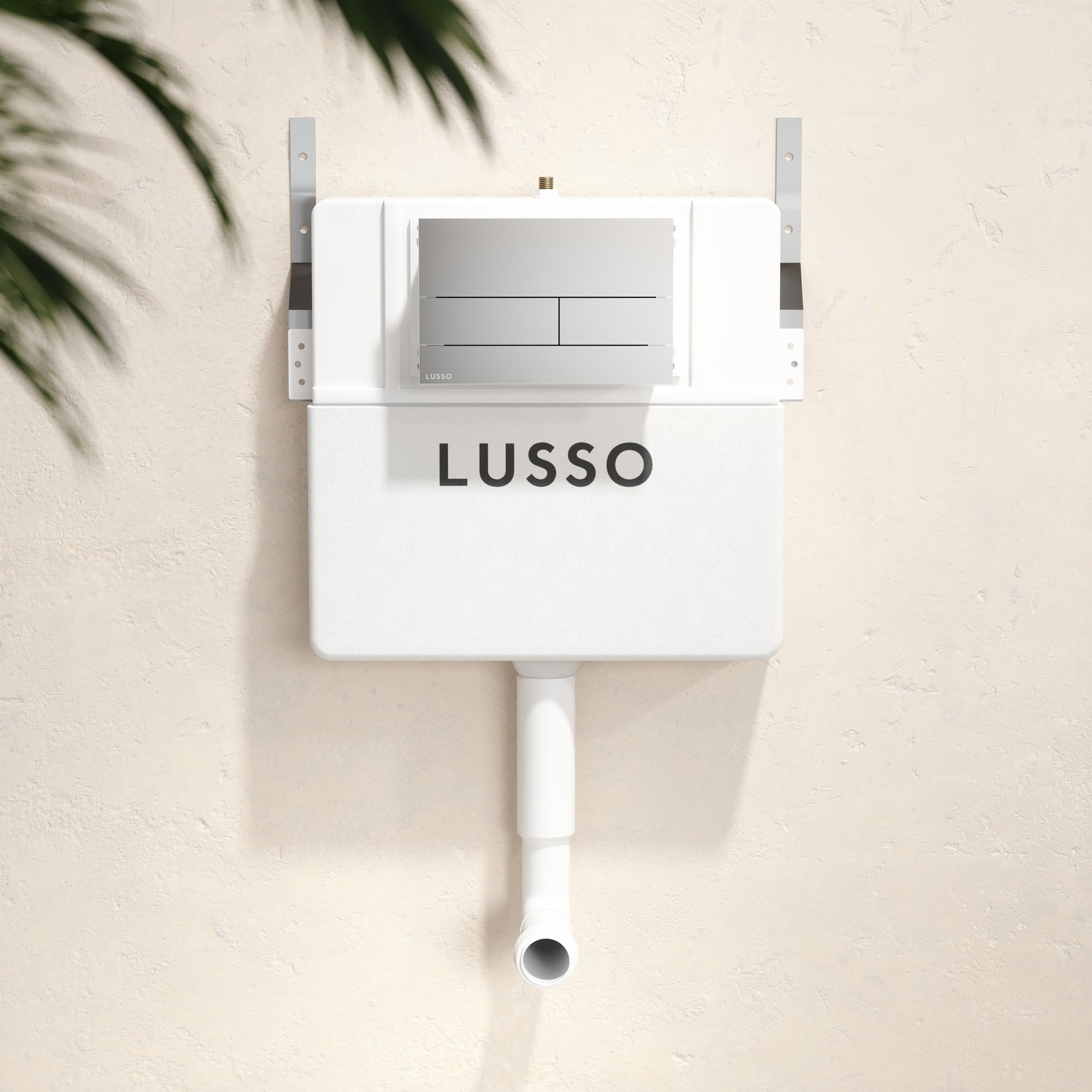 Senza Concealed Dual Flush Cistern with Square Flush Plate