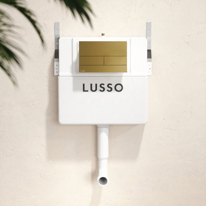 Senza Concealed Dual Flush Cistern with Square Flush Plate