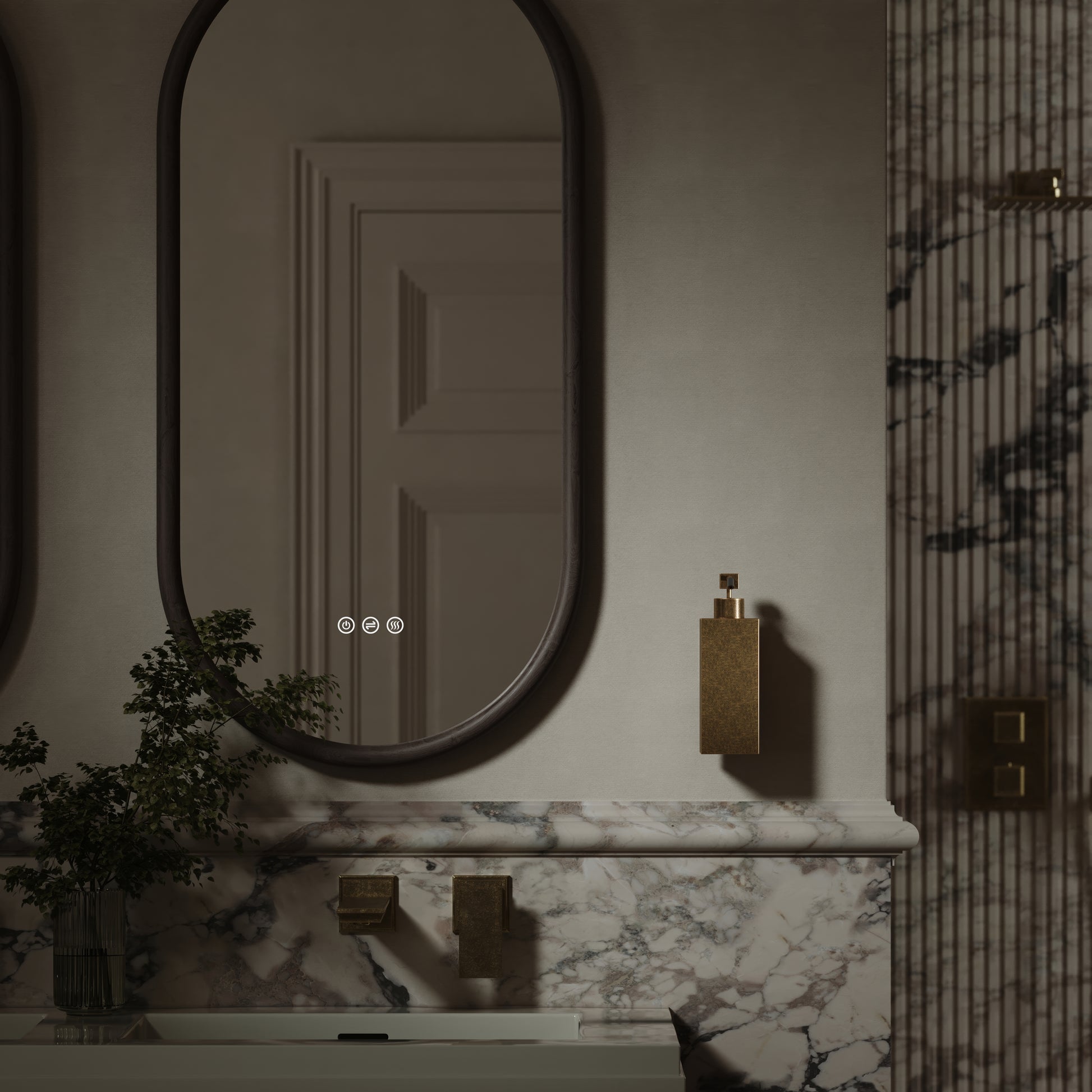 Baroque Aged Bronze Wall Mounted Soap Dispenser