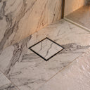 Square Brushed Stainless Tileable Wet Room Waste Kit