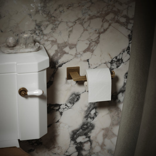 Baroque Aged Bronze Toilet Roll Holder