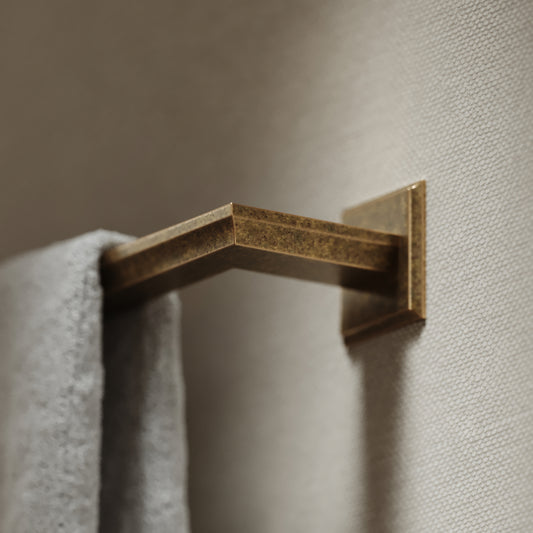 Baroque Aged Bronze Towel Bar Rail 523mm