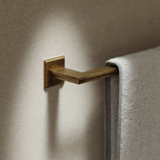 Baroque Aged Bronze Towel Bar Rail 523mm