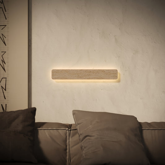 Tramonto Travertine Wall Sconce Light 600mm