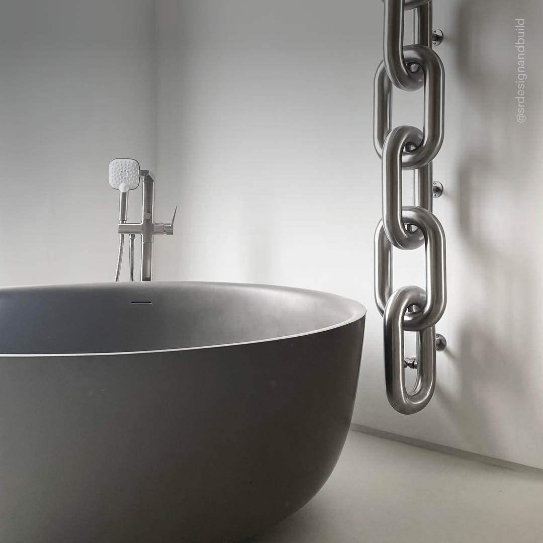 Notion Clay Freestanding Round Stone Bath 1350mm