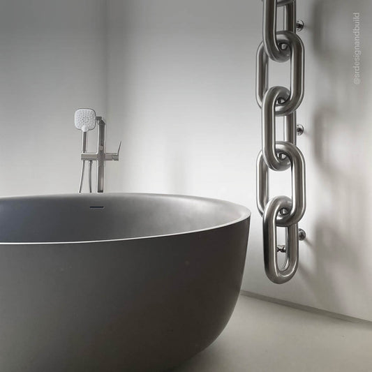 Notion Clay Freestanding Round Stone Bath 1350mm