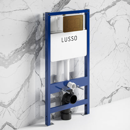 Senza Concealed Dual Flush Cistern & Frame with Flush Plate