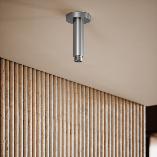 AcquaVita Brushed Stainless Ceiling Shower Arm 100mm