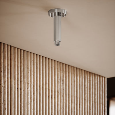 AcquaVita Chrome Ceiling Shower Arm 100mm