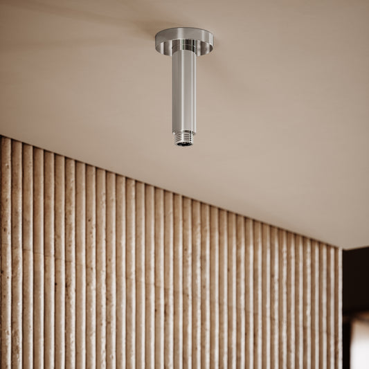 AcquaVita Chrome Ceiling Shower Arm 100mm