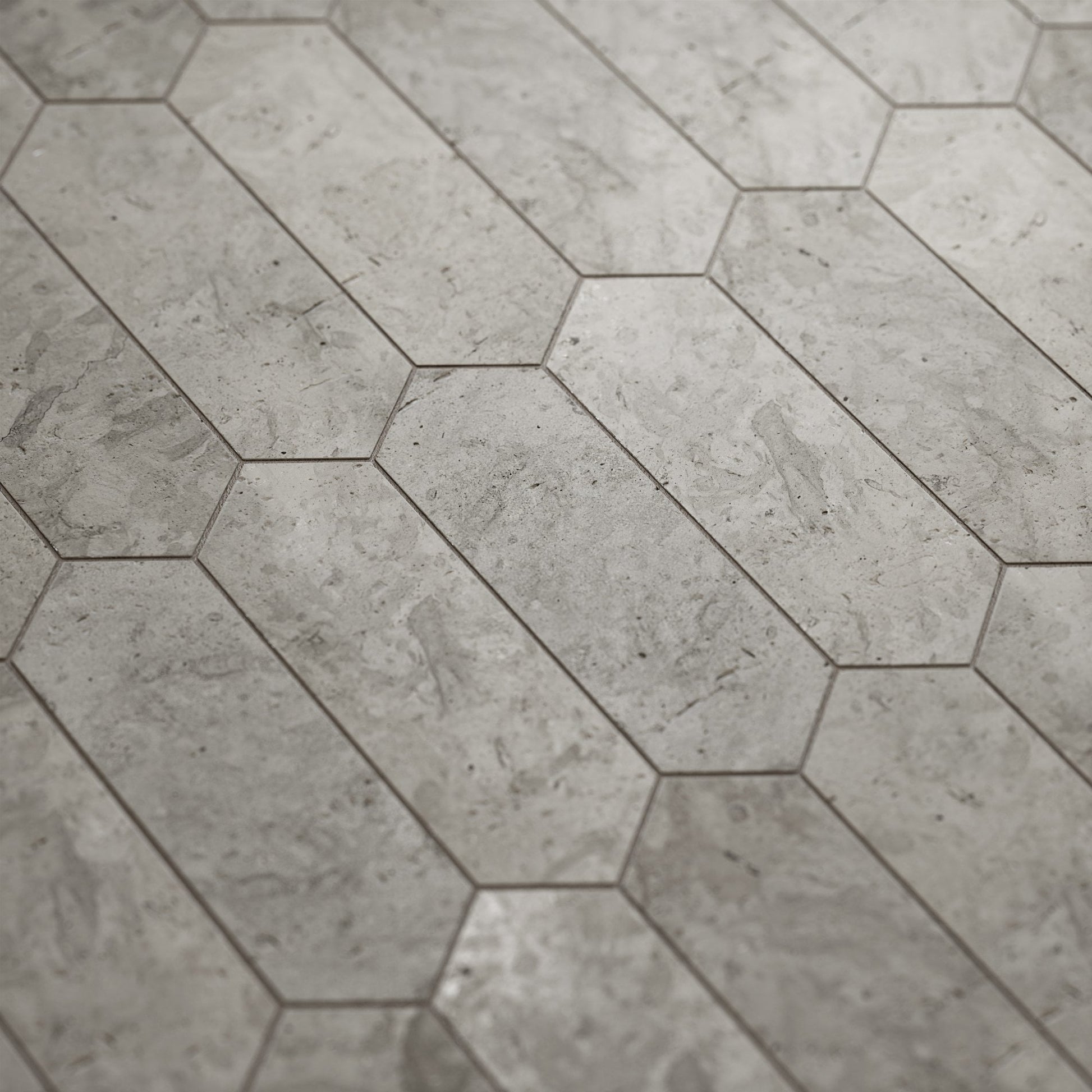 Alessia Tunisian Grey Marble Mosaic Wall Tile