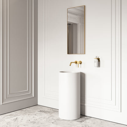 Alina Cylinder Freestanding Stone Basin 400mm