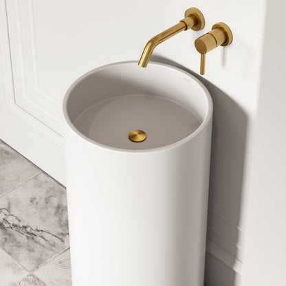 Alina Cylinder Freestanding Stone Basin 400mm