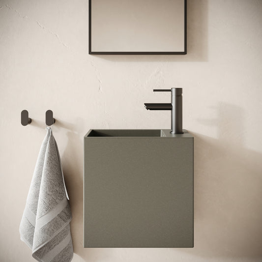 Alto Oyster Concrete Wall Hung Basin 400mm