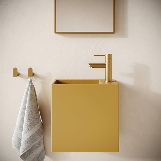 Alto Saffron Concrete Wall Hung Basin 400mm