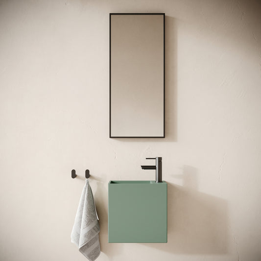 Alto Seafoam Concrete Wall Hung Basin 400mm