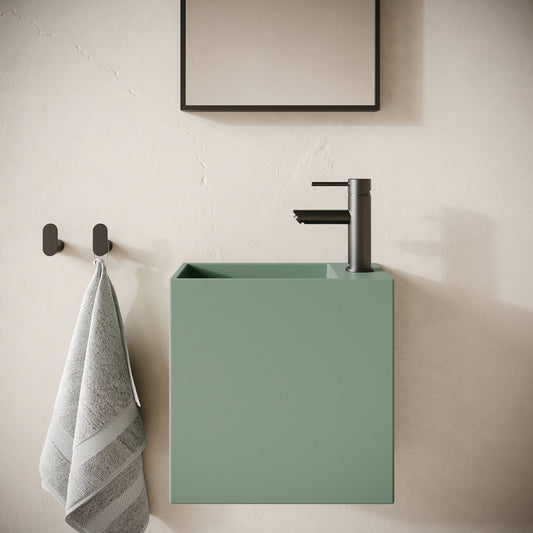 Alto Seafoam Concrete Wall Hung Basin 400mm