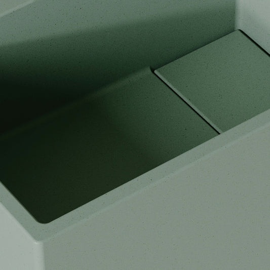 Alto Seafoam Concrete Wall Hung Basin 400mm