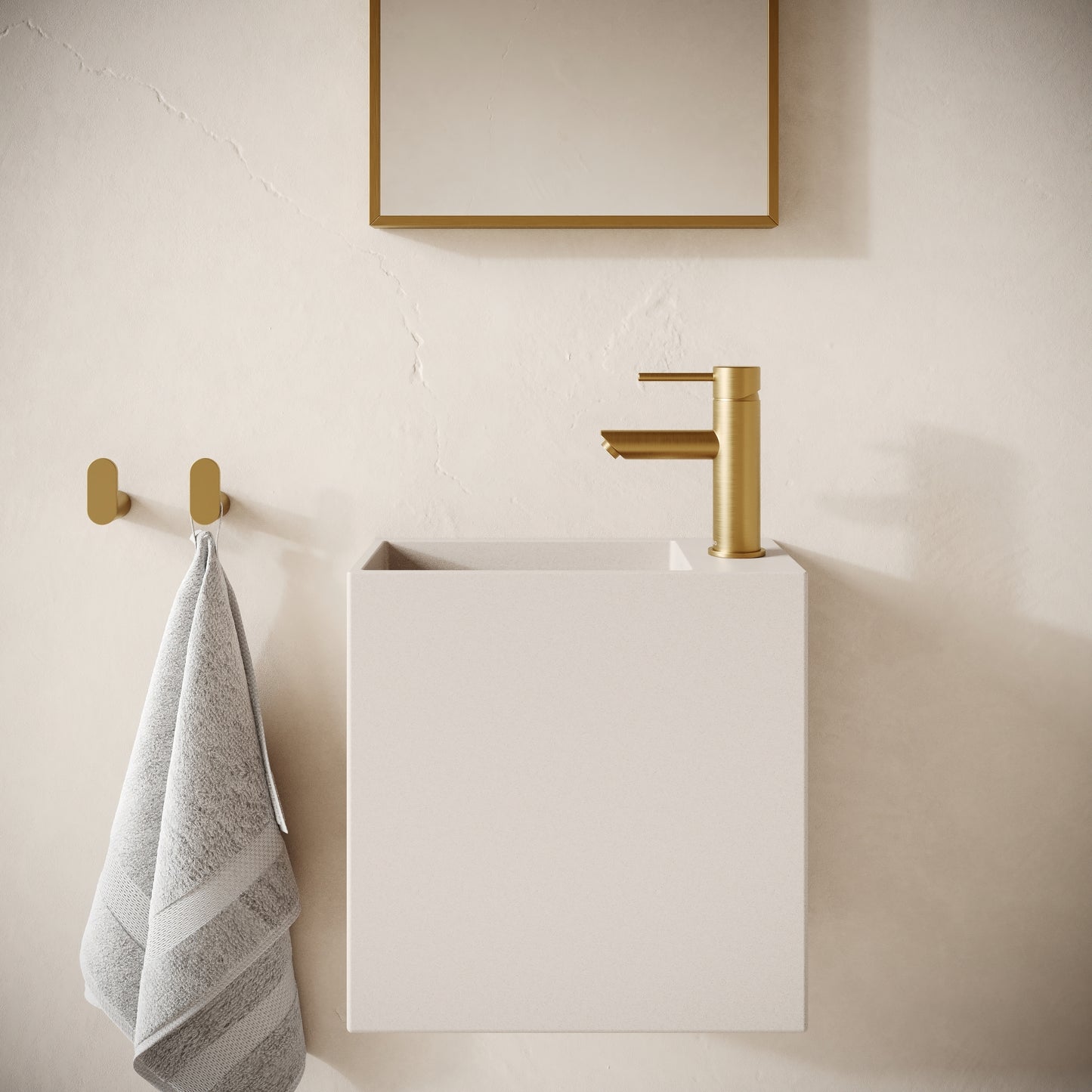 Alto Shore Concrete Wall Hung Basin 400mm