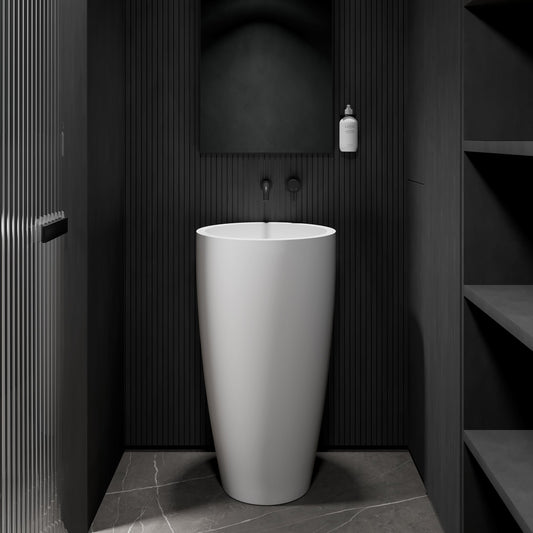Annelie Cylinder Freestanding Stone Basin 500mm