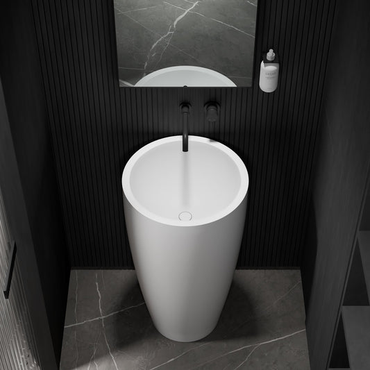 Annelie Cylinder Freestanding Stone Basin 500mm