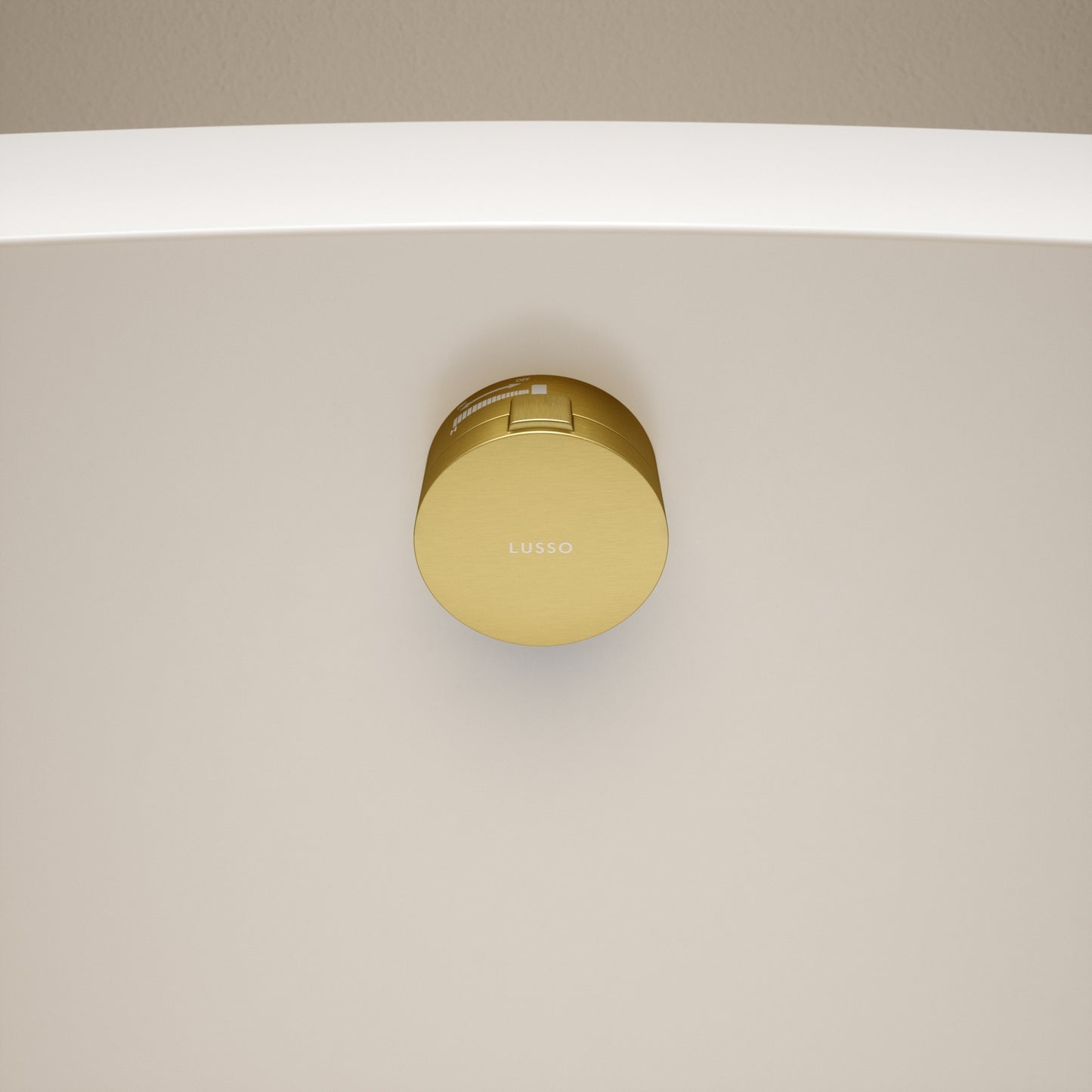 Aquaflow Brushed Gold Overflow Bath Filler Tap & Waste