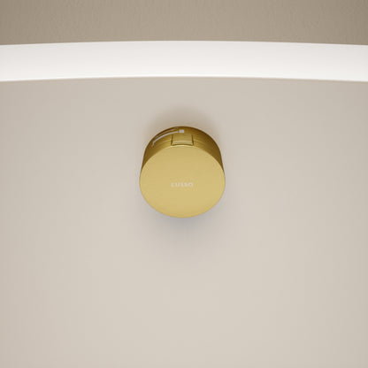 Aquaflow Brushed Gold Overflow Bath Filler Tap & Waste