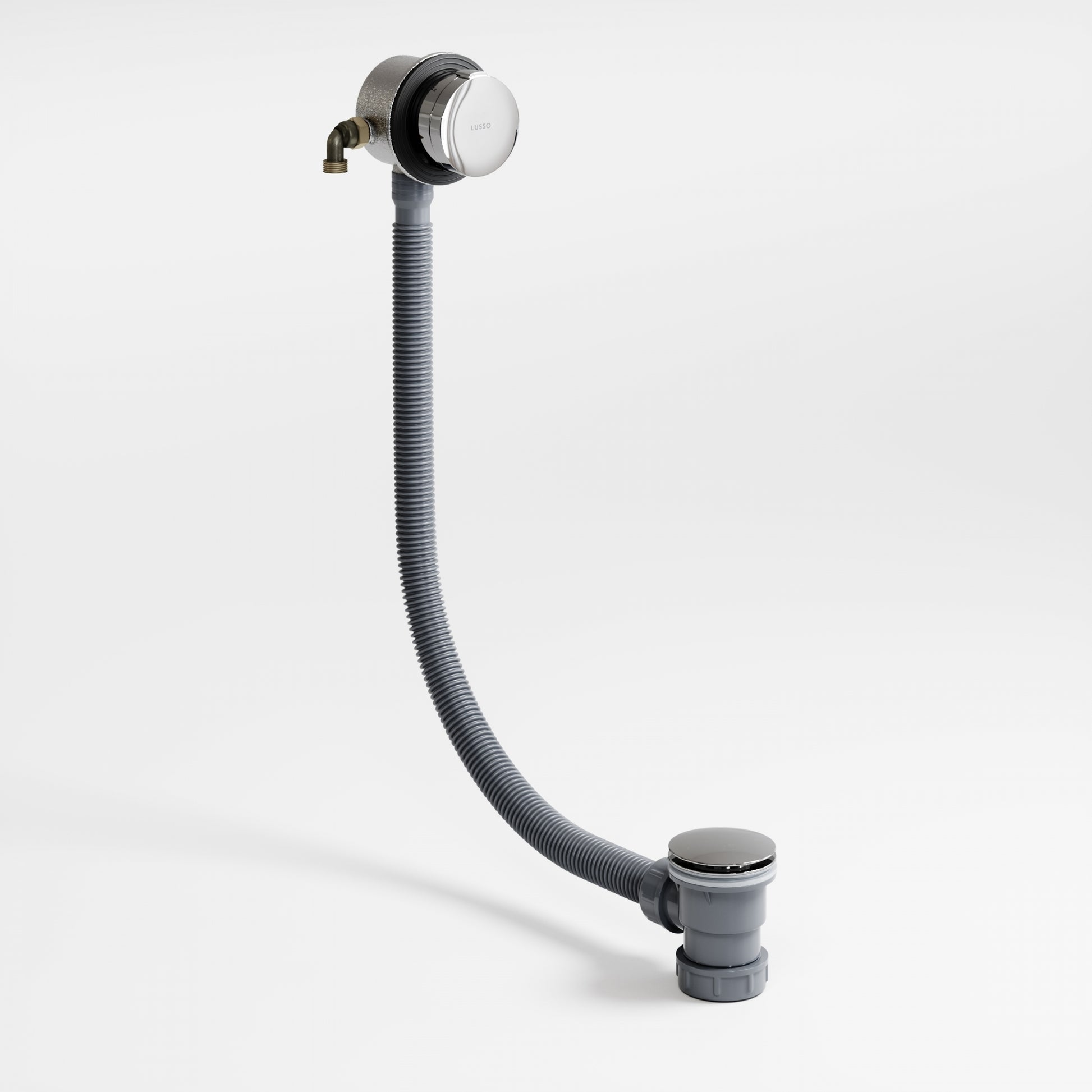 Aquaflow Chrome Overflow Bath Filler Tap & Waste