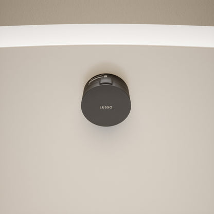 Aquaflow Matte Black Overflow Bath Filler Tap & Waste