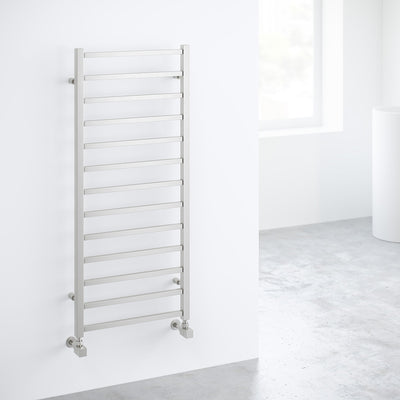 Arden Square modern Radiator Brushed Stainless Steel