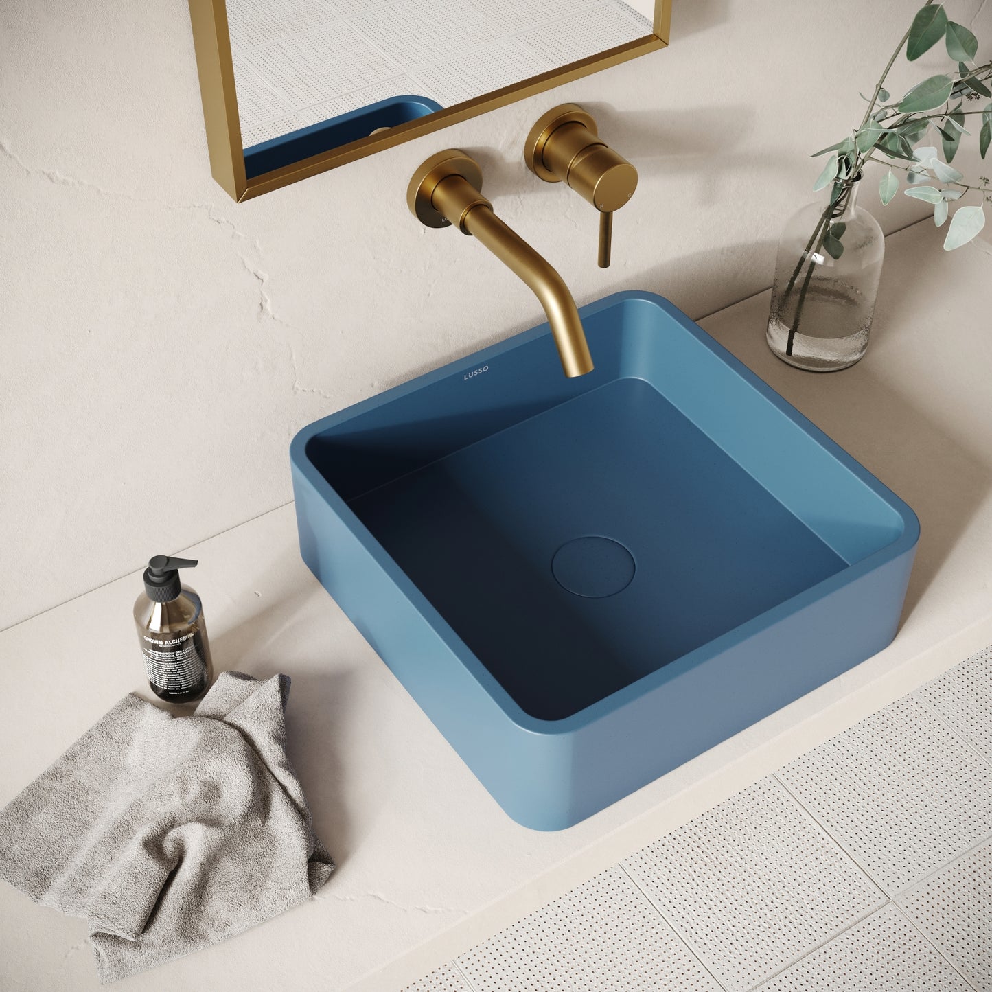 Arquadro Azure Concrete Countertop Basin 390mm