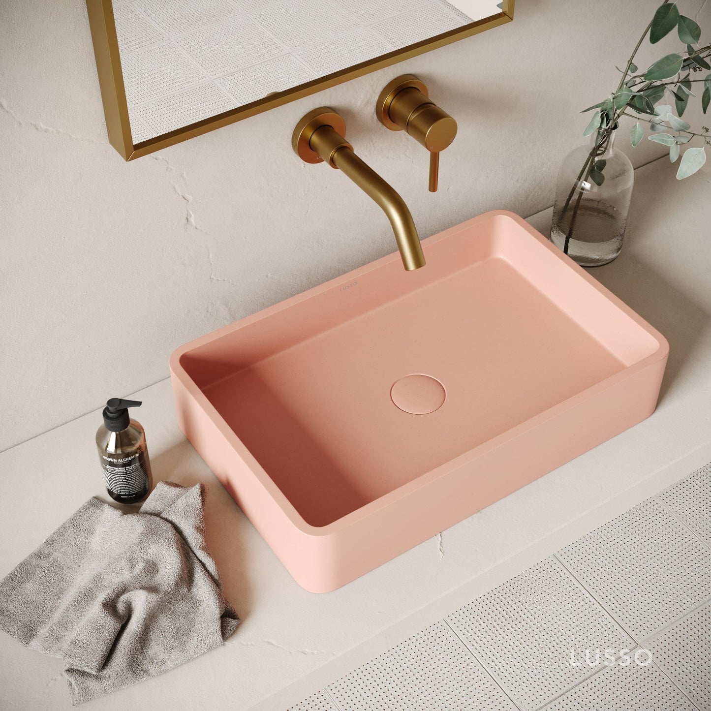 Arquadro Blush Concrete Countertop Basin 500mm