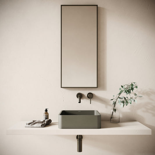 Arquadro Oyster Concrete Countertop Basin 390mm