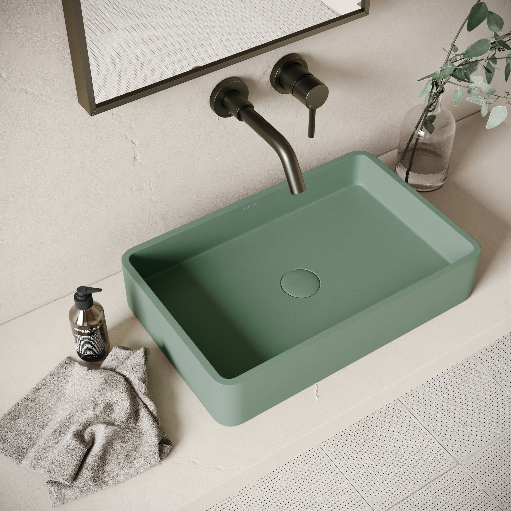 Arquadro Seafoam Concrete Countertop Basin 500mm