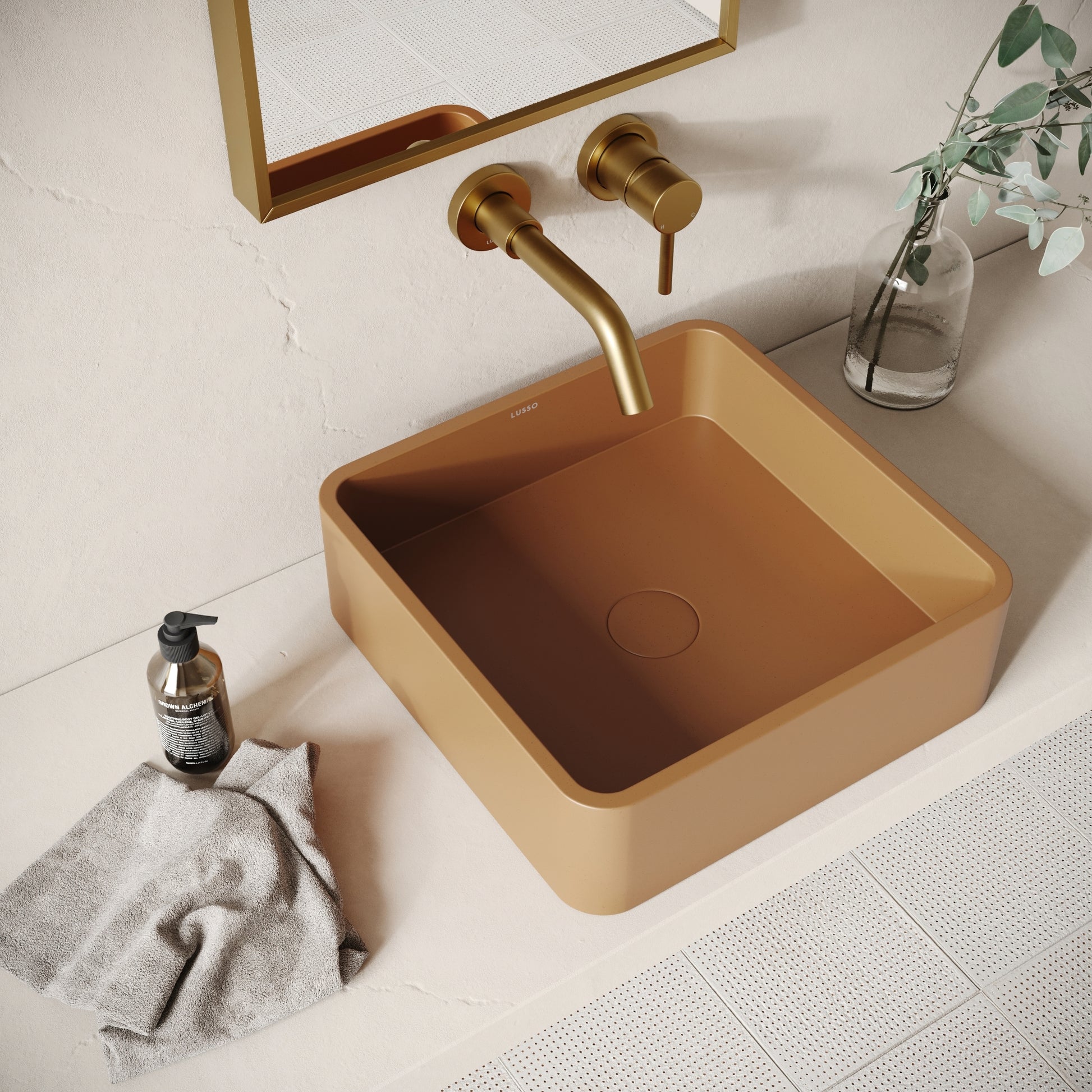 Arquadro Sienna Concrete Countertop Basin 390mm