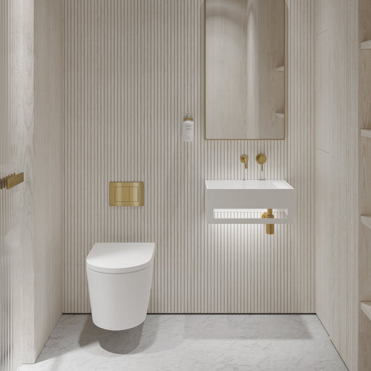 Art Wall Hung Stone Basin 500mm