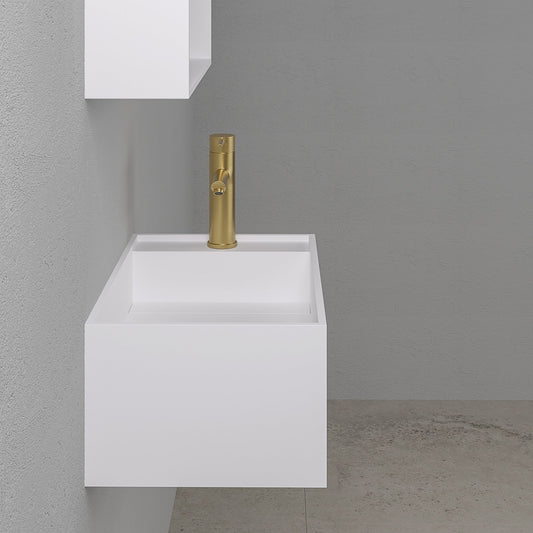 Art Wall Hung Stone Basin 500mm