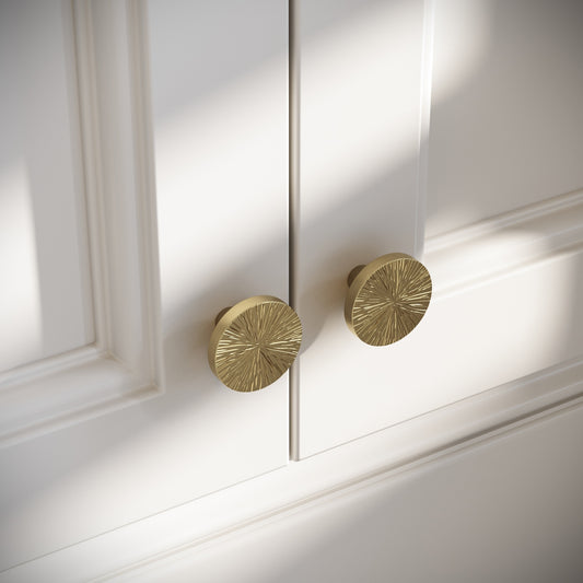 Artisan Brushed Gold Cabinet Knob