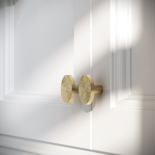 Artisan Brushed Gold Cabinet Knob