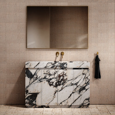 Artista Calacatta Viola Marble Bathroom Vanity Unit 1200mm