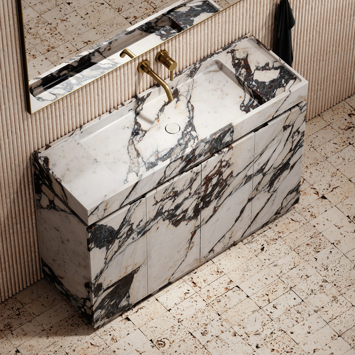 Artista Calacatta Viola Freestanding Vanity Unit 1200mm | LUSSO
