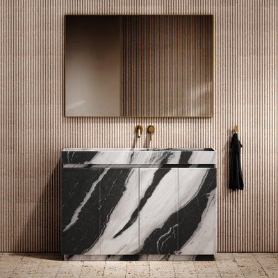 Artista Panda Marble Bathroom Vanity Unit 1200mm