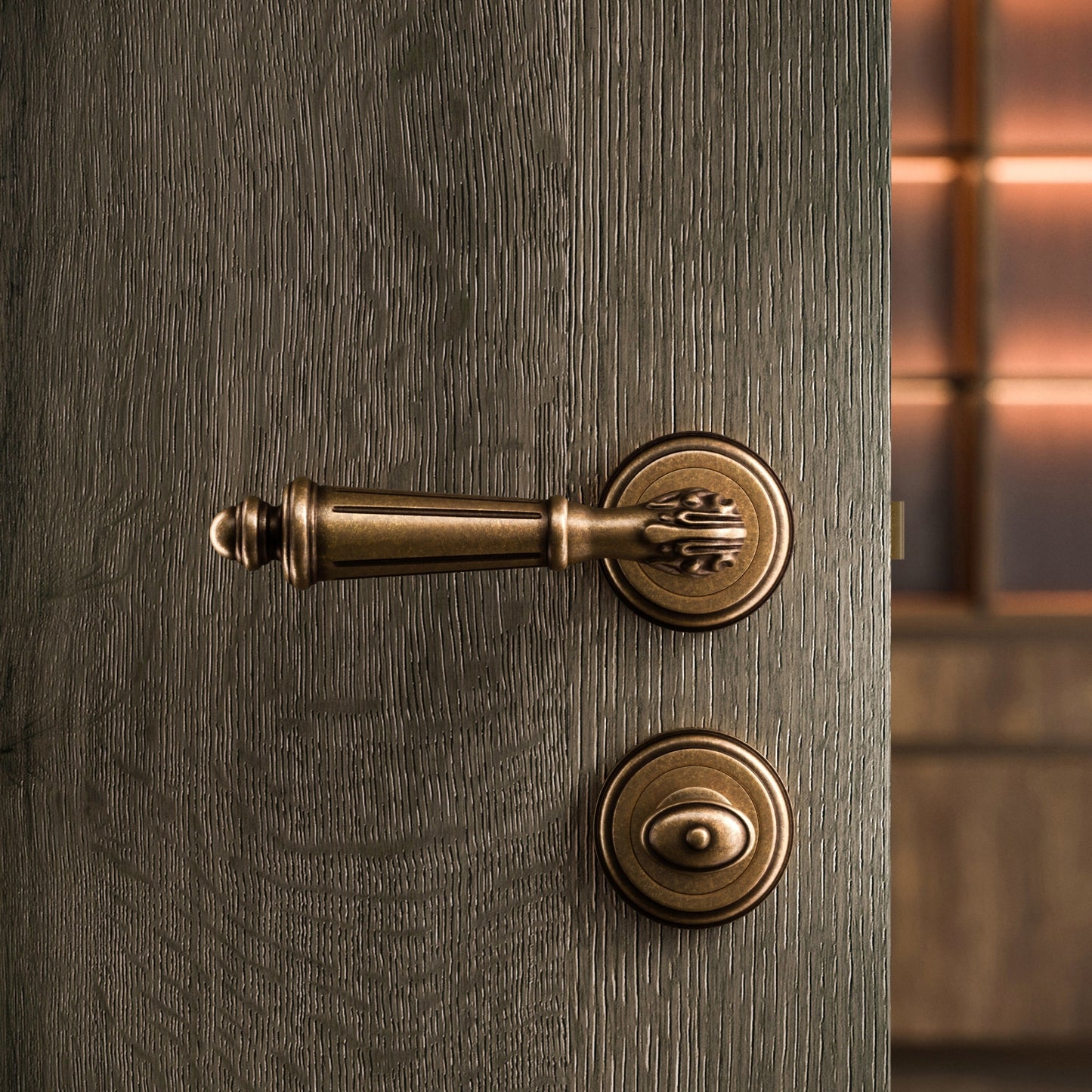 Aston Aged Bronze WC Thumbturn with Latch