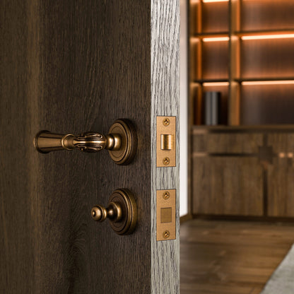 Aston Aged Bronze WC Thumbturn with Latch