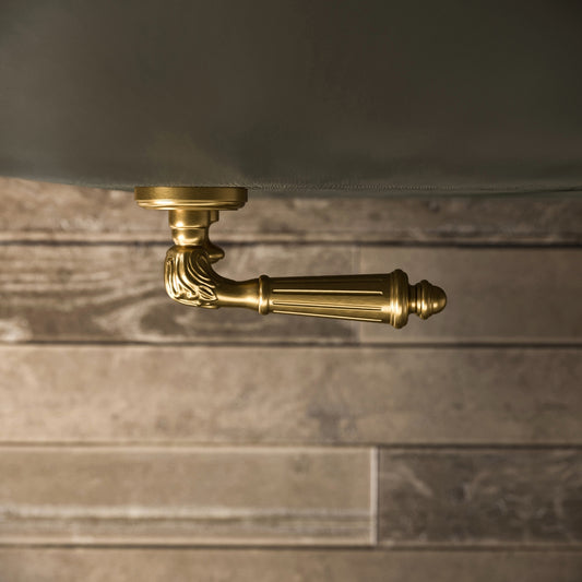 Aston Brushed Gold WC Thumbturn with Latch