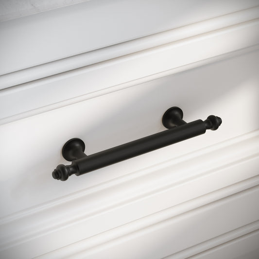 Aston Matte Black Cabinet Pull Handle 150mm
